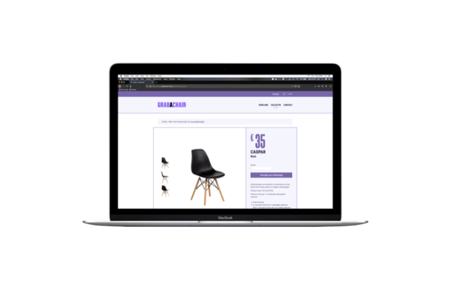 Grab A Chair Webshop by O2 Agency