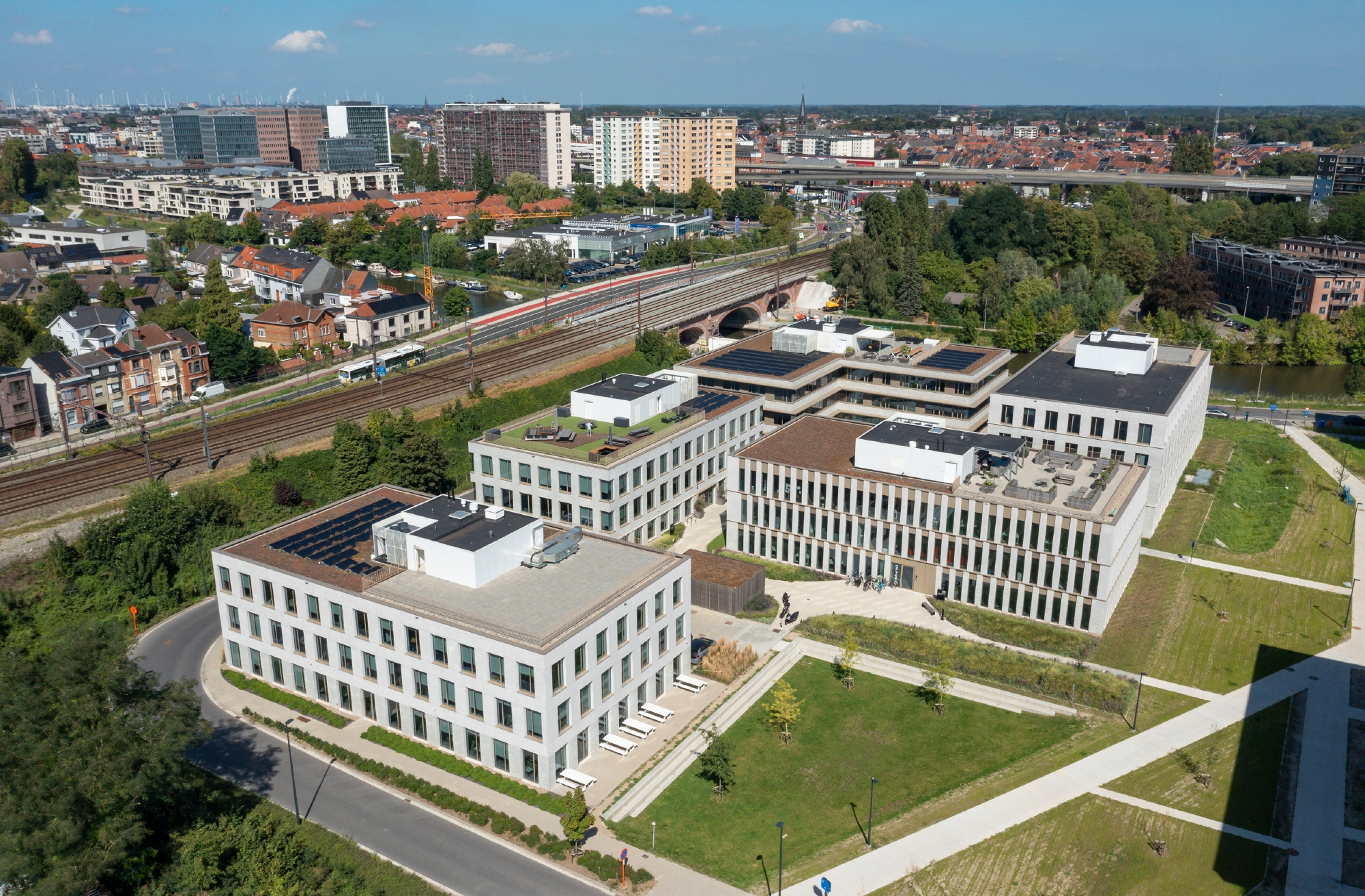 Drone foto PAX gebouw